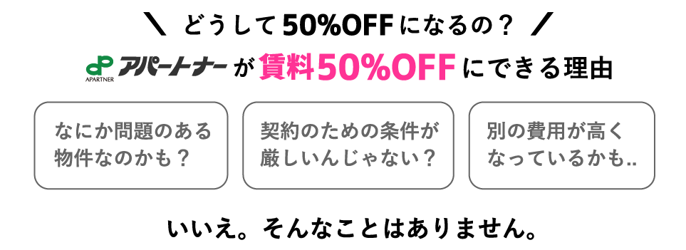 50%OFFにできる理由